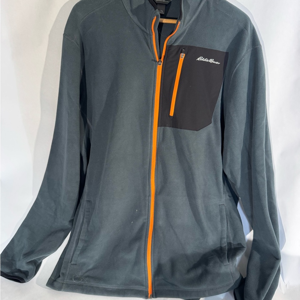 Eddie Bauer Performance Jacket Gray and Orange Lightweight